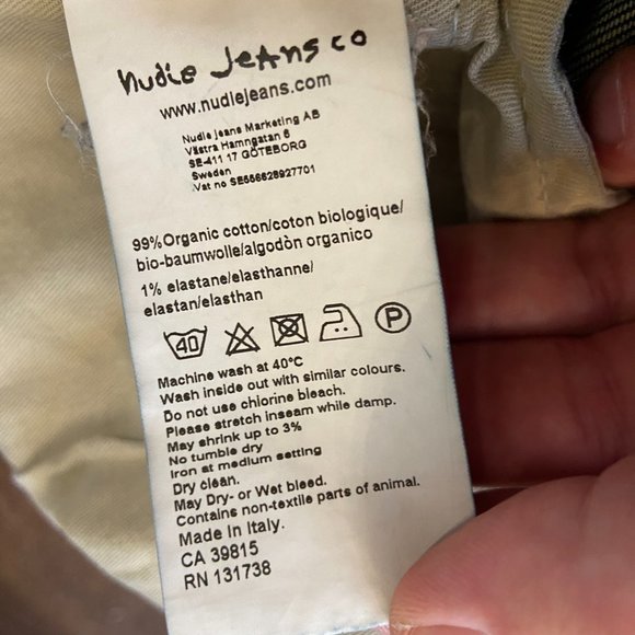 Nudie Grim Tim Slim Fit Jeans -32x32 - Picture 10 of 12